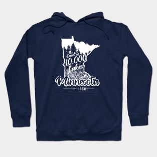 Minnesota The Land of 10,000 Lakes Hoodie